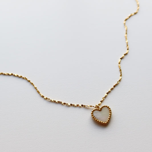 Dainty Heart Shell Necklace